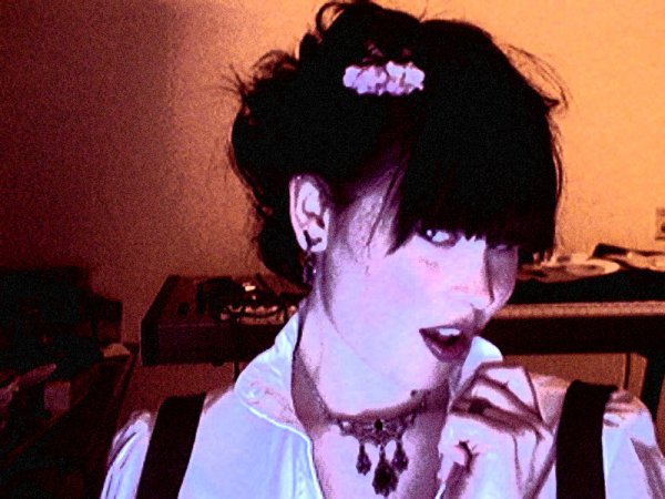 Nyghtslave w/ Morticia necklace and earrings