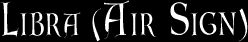 Libra (Air Sign)